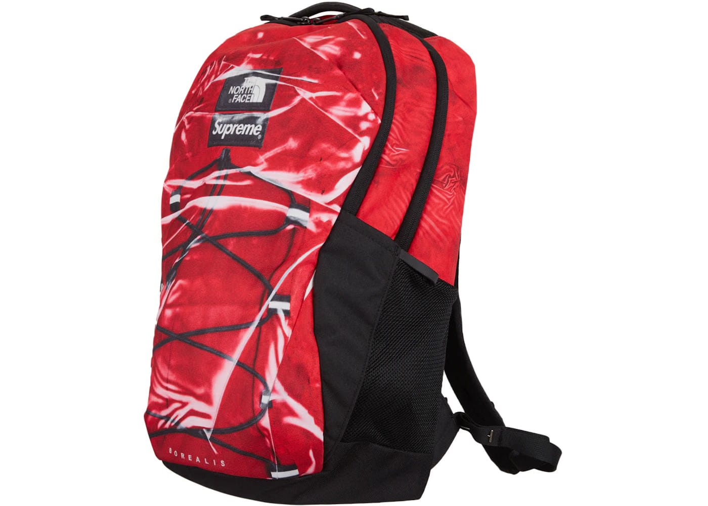 Supreme The North Face Printed Borealis Trompe L'Oeil Backpack Red