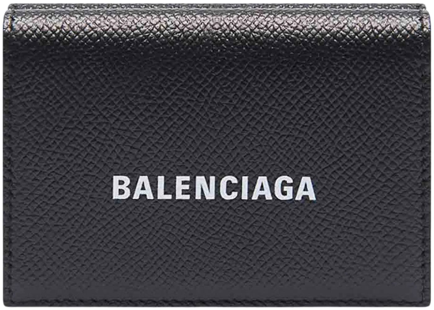Balenciaga Mens Cash Wallet Mini Black/White