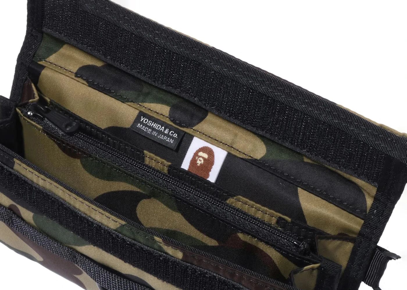 Bape x Porter 1St Camo Long Wallet Green