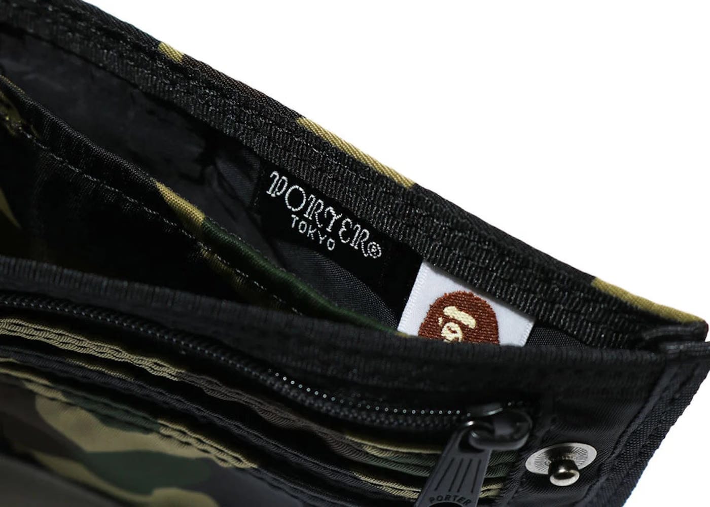 Bape x Porter 1St Camo Long Wallet Ss22 Green