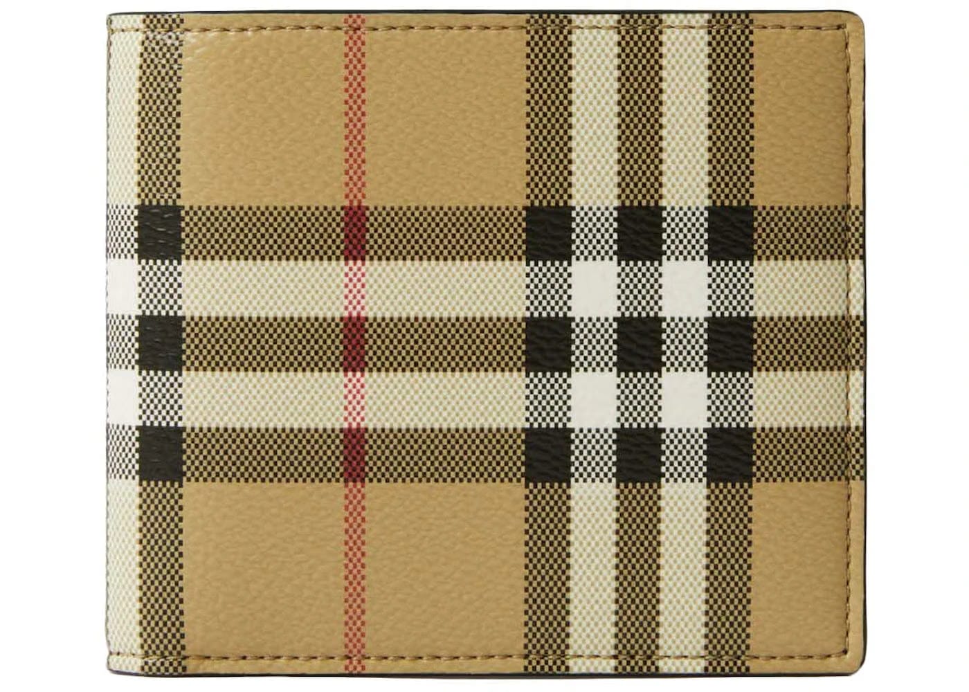 Burberry Check Bifold Wallet Archive Beige