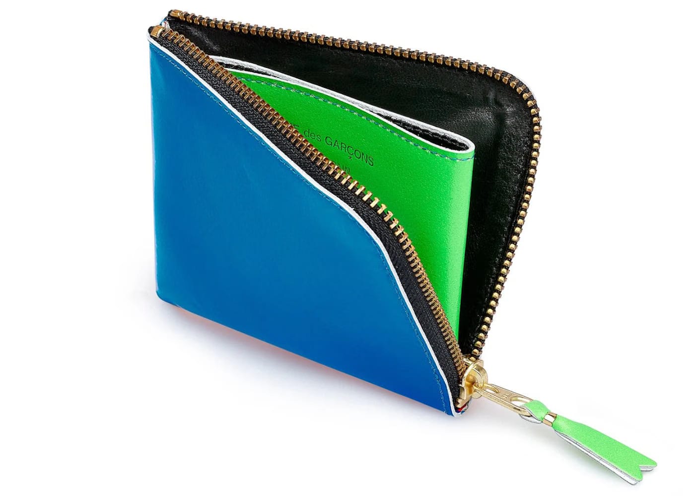 Comme Des Garcons Sa3100Sf Super Fluo Wallet Blue