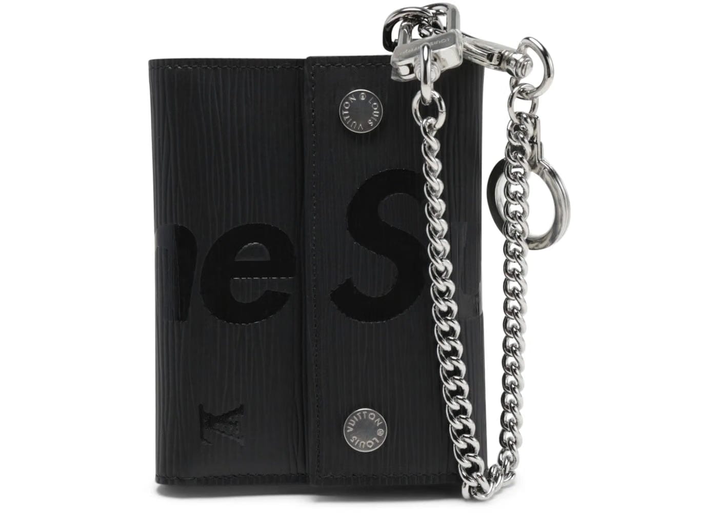 Louis Vuitton x Supreme Chain Wallet Epi Black