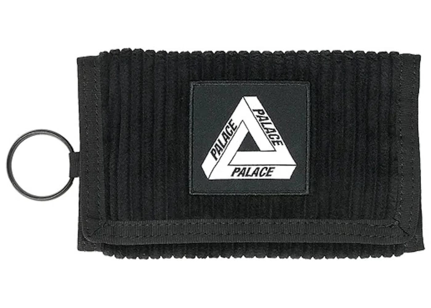 Palace Corduroy Tri Wallet Black