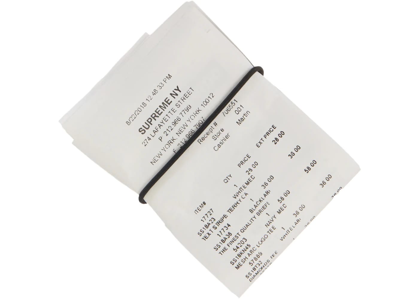 Supreme Mm6 Maison Margiela Receipt Wallet Multicolor