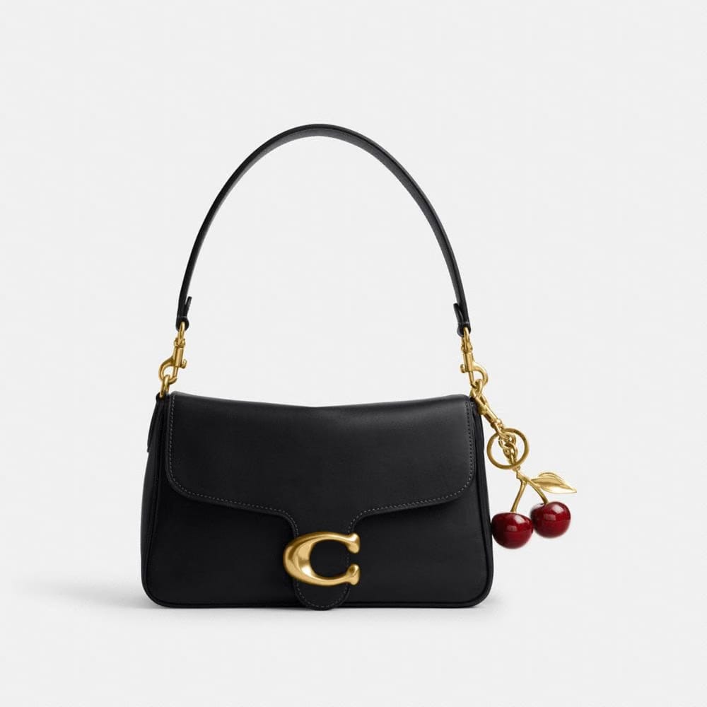 Coach Soft Tabby Shoulder Bag Brass Black