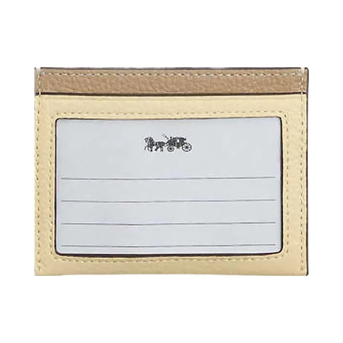 Coach Slim Id Card Case With Lemon Graphic Silver-Moonlight