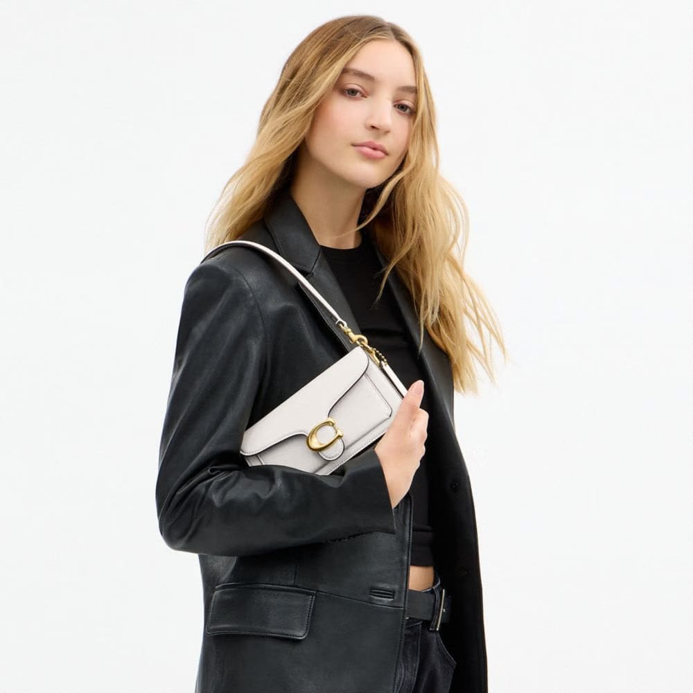 Coach Tabby Shoulder Bag 20 Brass Chalk