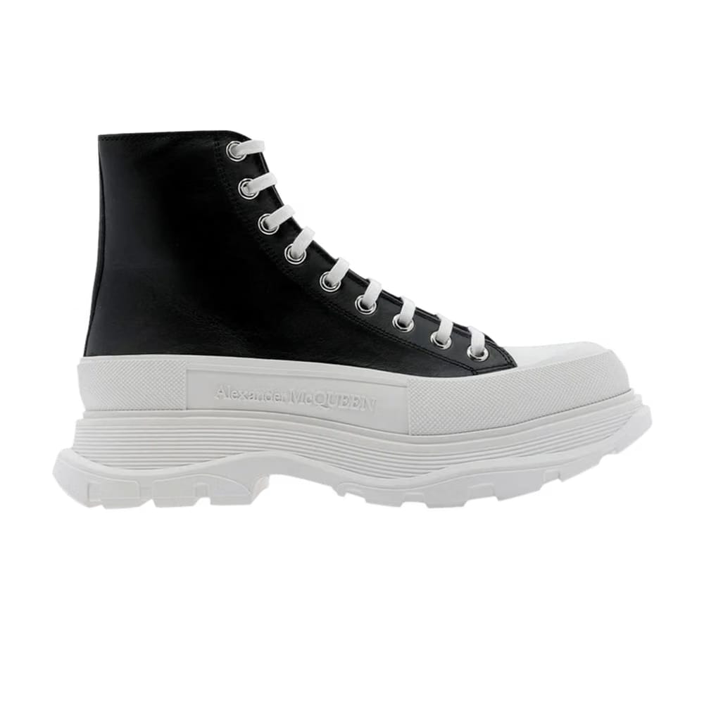 Alexander McQueen Tread Slick High Black White