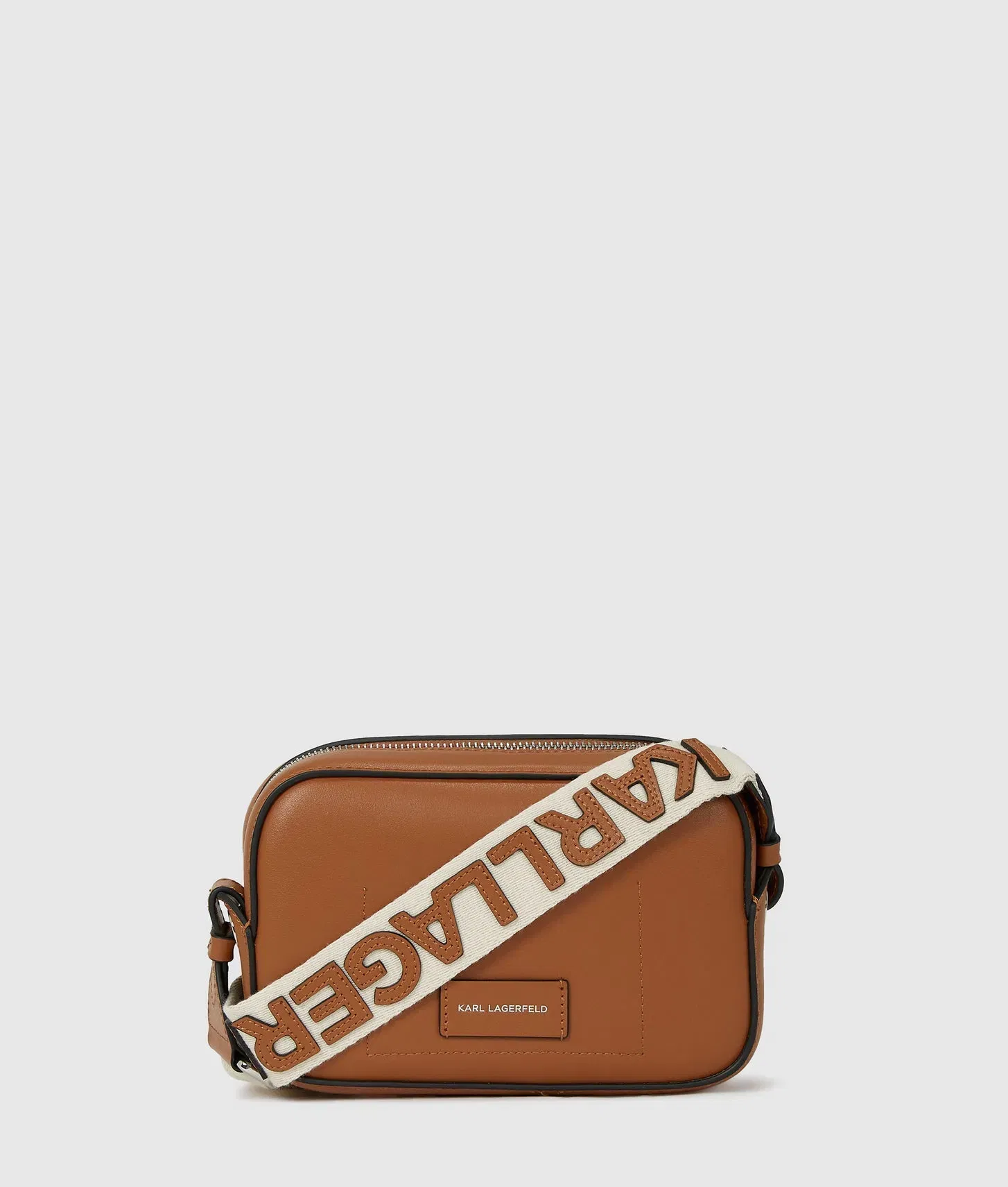 KarlLagerfeld Kcircle Perforated Crossbody Bag Dark Tan
