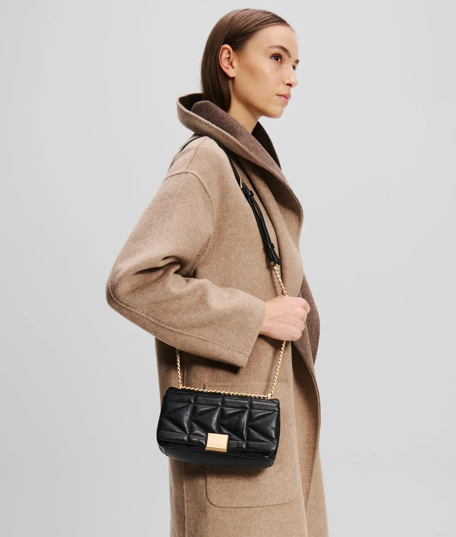 KarlLagerfeld Kkuilt Small Crossbody Bag Black