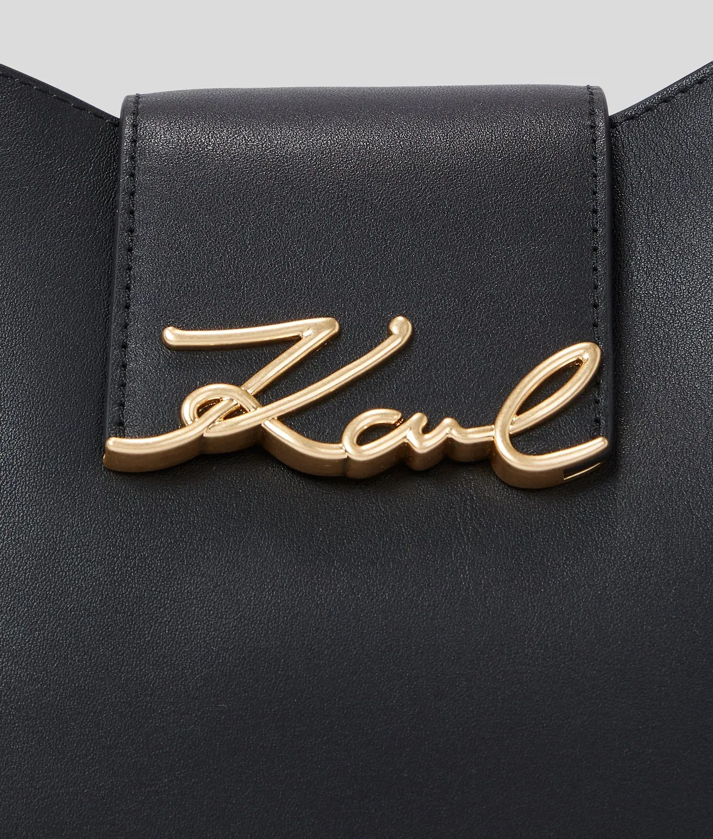 KarlLagerfeld Ksignature Hobo Bag Black
