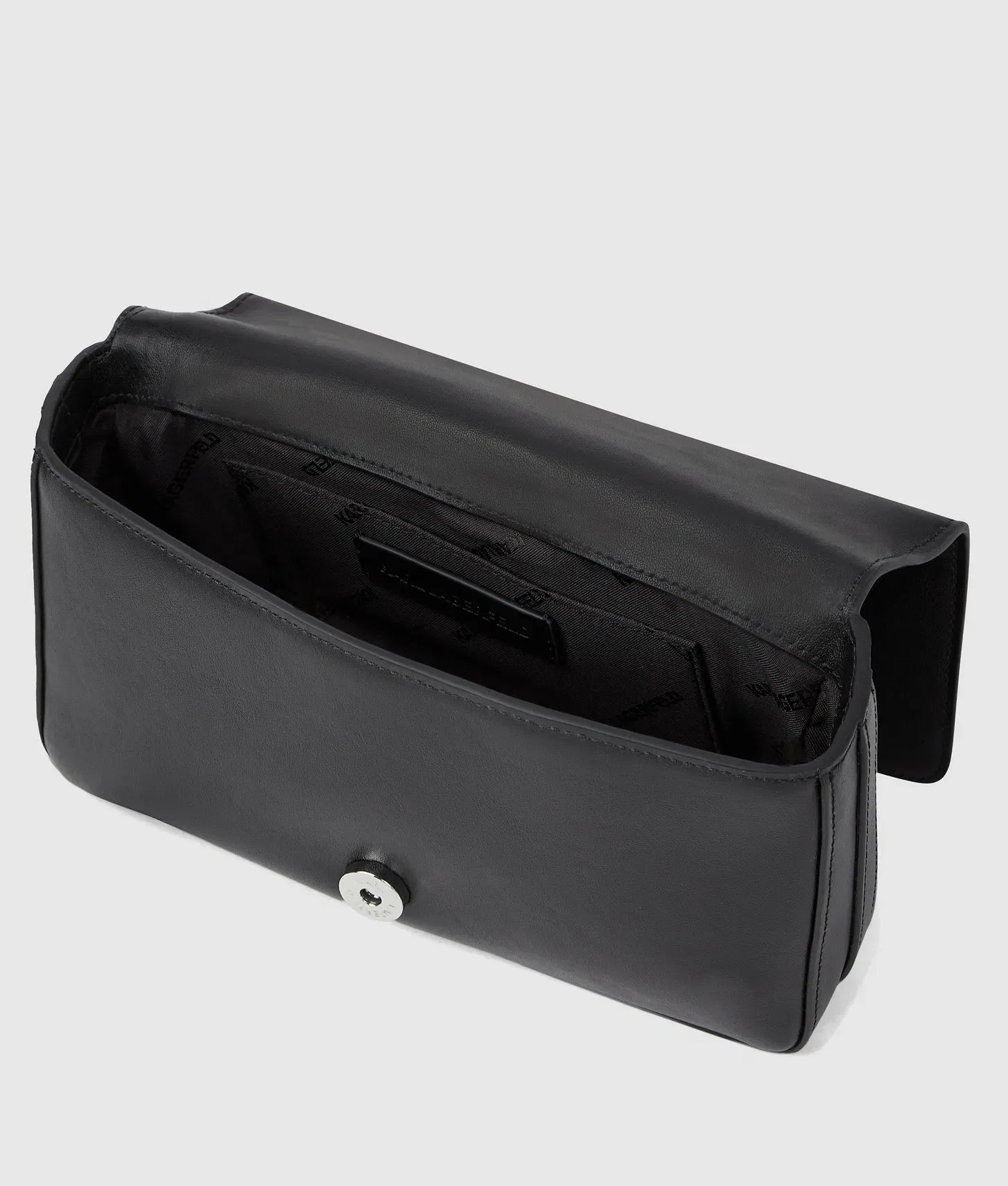 KarlLagerfeld Ksignature Small Crossbody Bag Black-Nickel