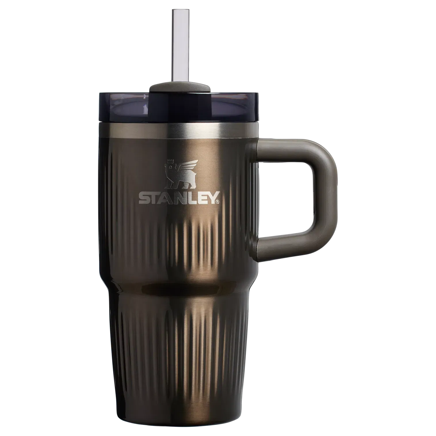 Stanley The Quencher H2.0 Fluted Tumbler with Handle 20 OZ Gunmetal Shine