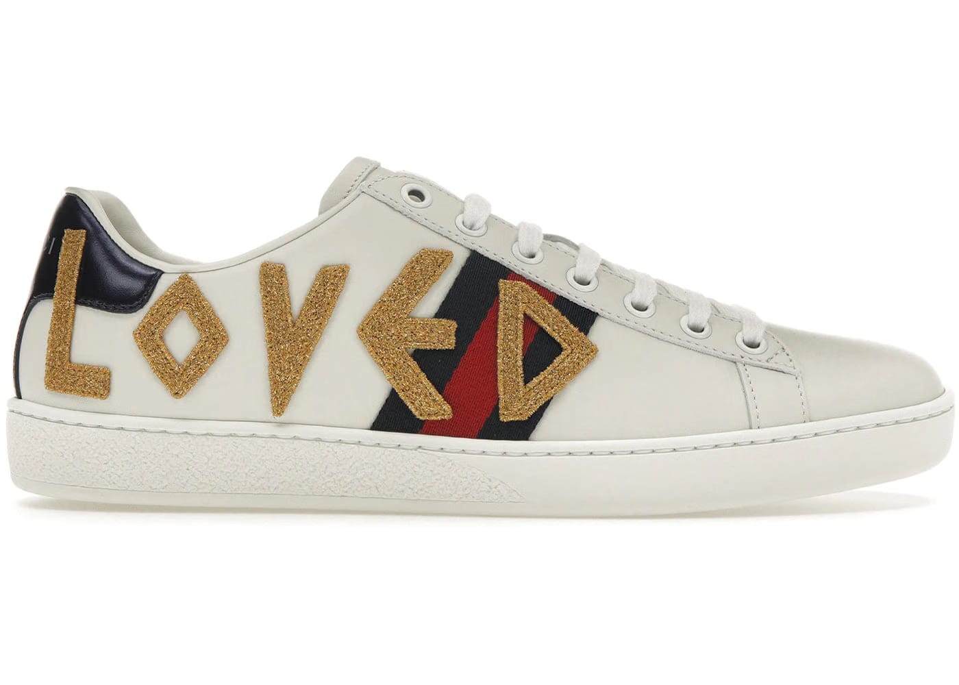 Gucci Ace Embroidered Love Womens