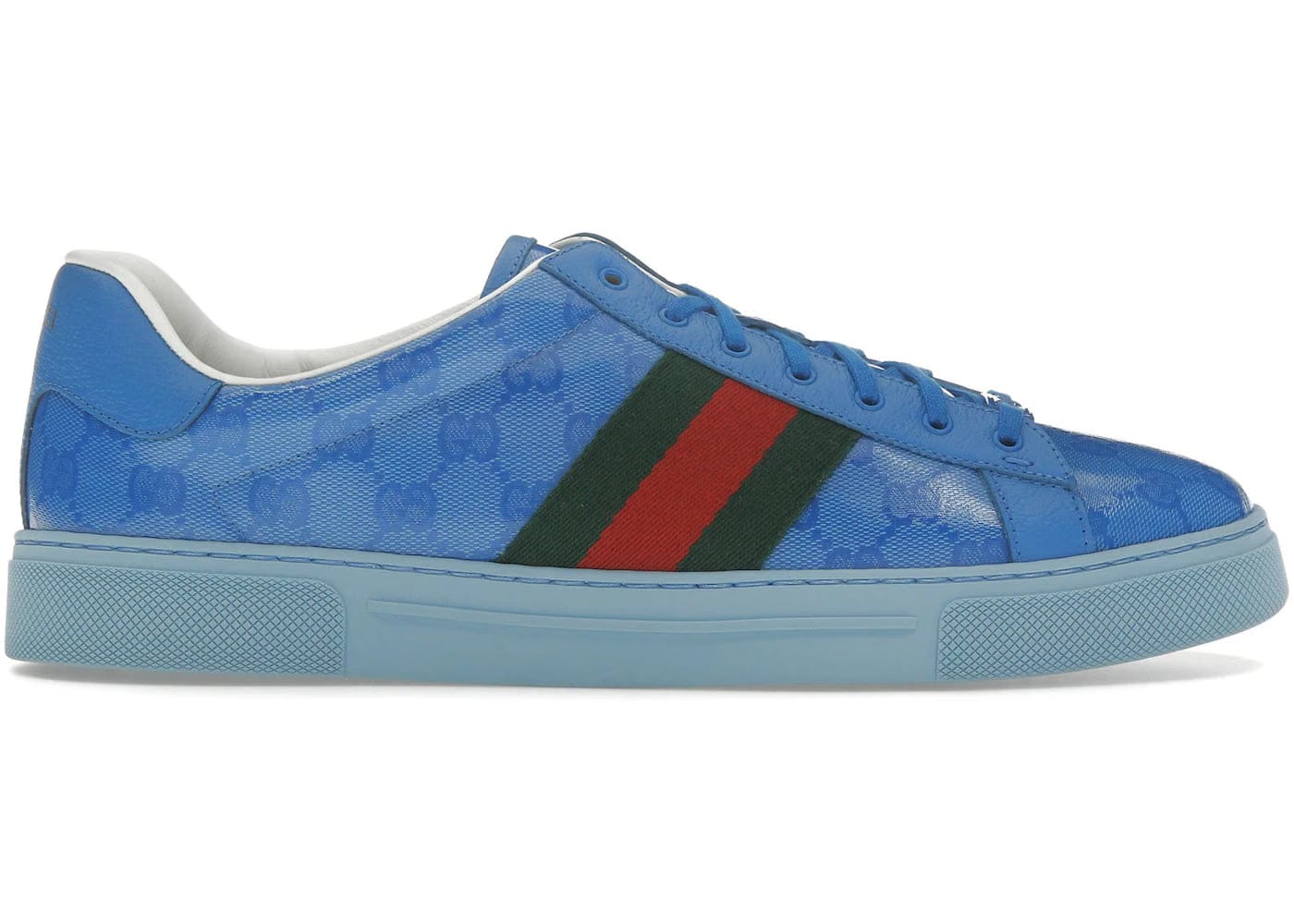 Gucci Ace Gg Crystal Canvas Blue