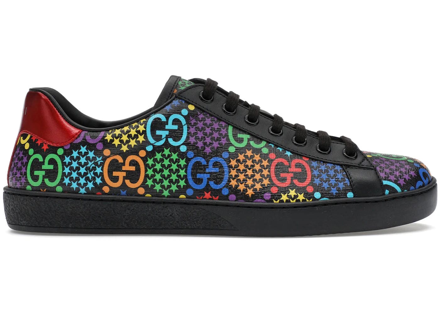 Gucci Ace Gg Supreme Low Psychedelic Black Womens
