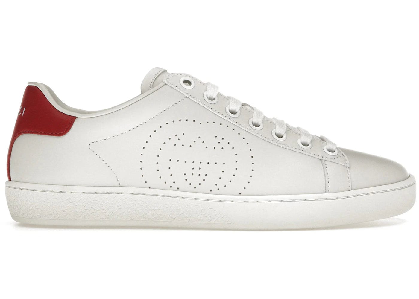 Gucci Ace Interlocking G White Red Womens