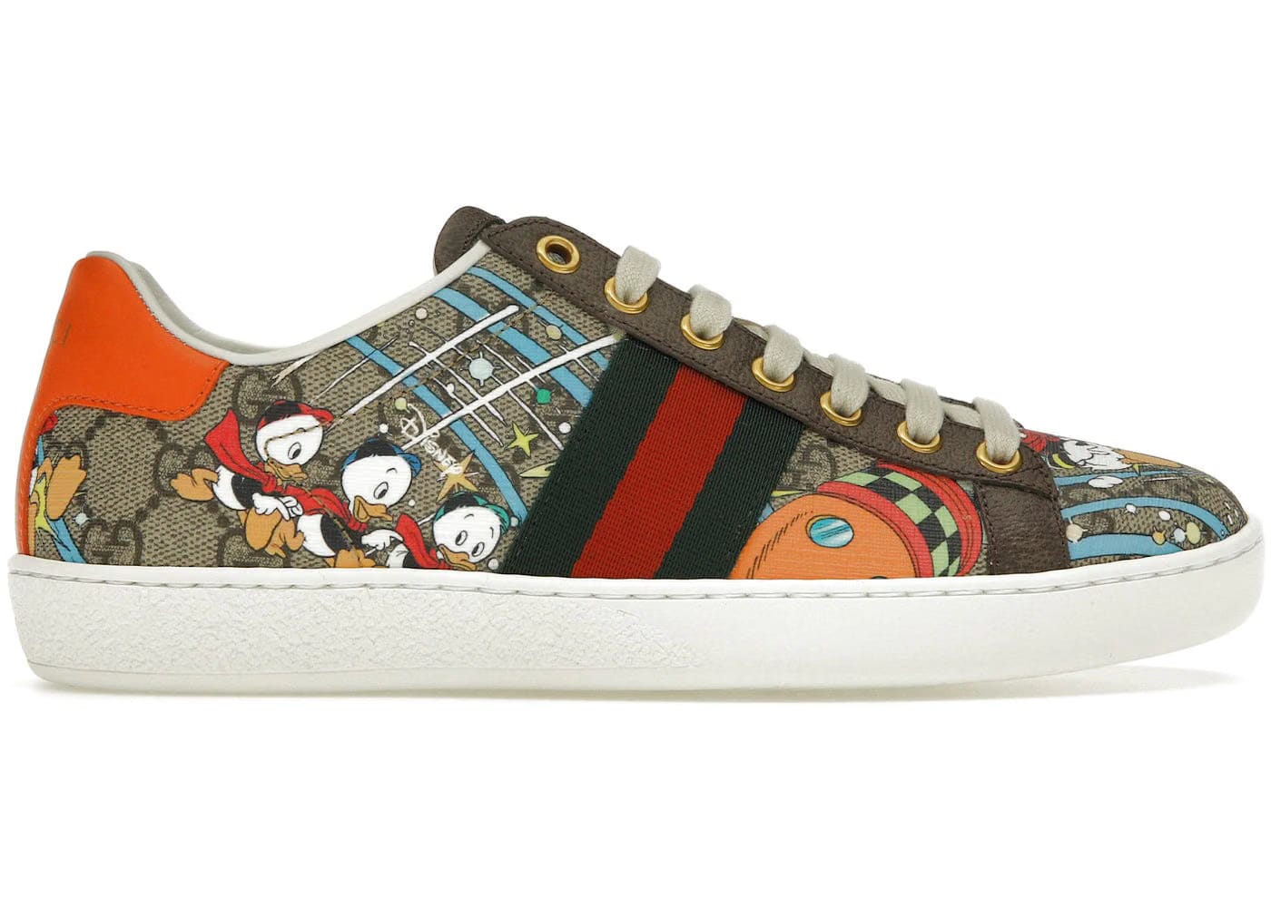 Gucci Ace X Disney Huey, Dewey, Louie Print Womens