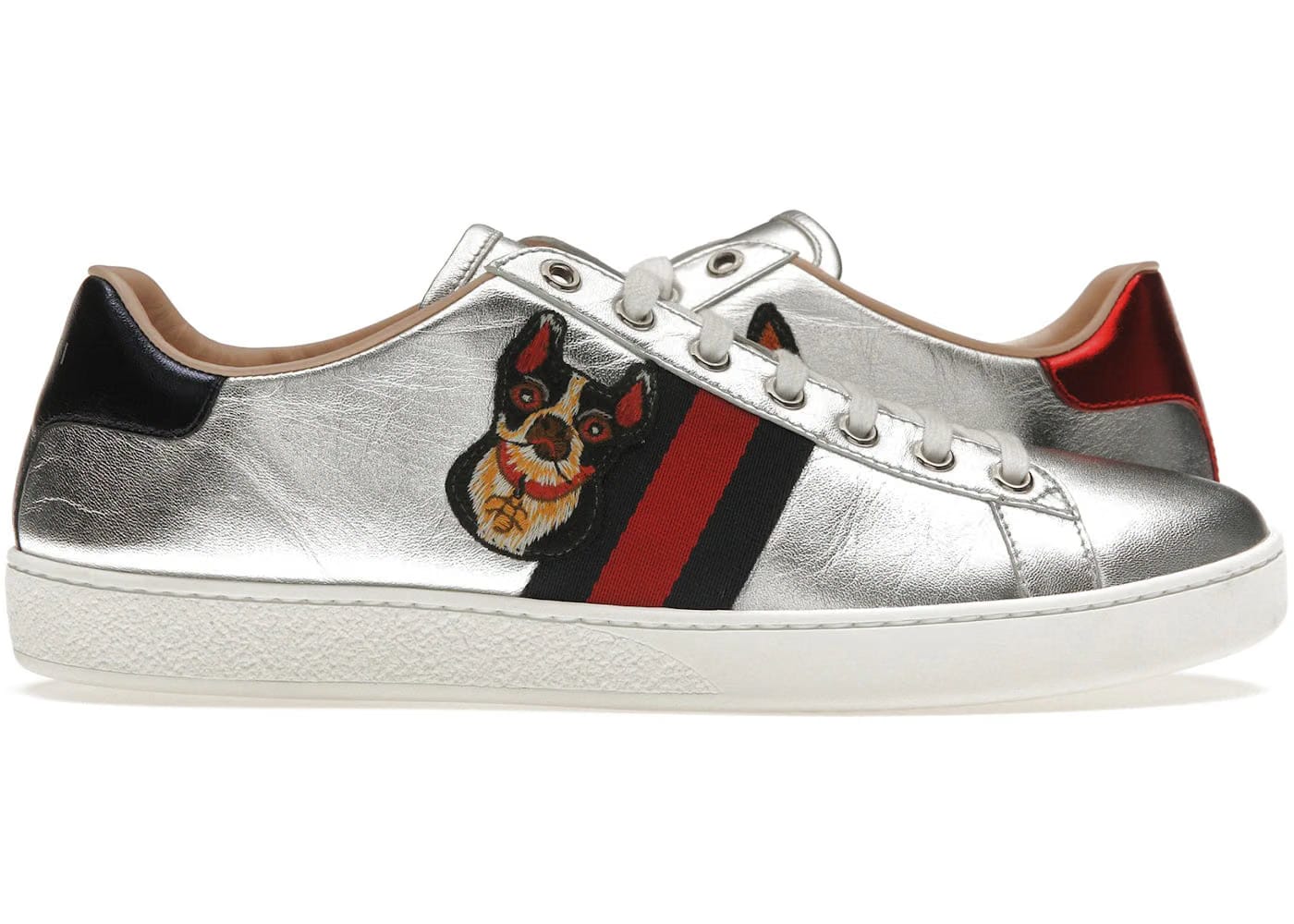 Gucci Ace Year Of The Dog Silver Womens