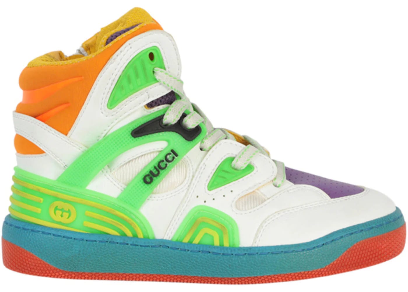 Gucci Basket High White Multi Kids
