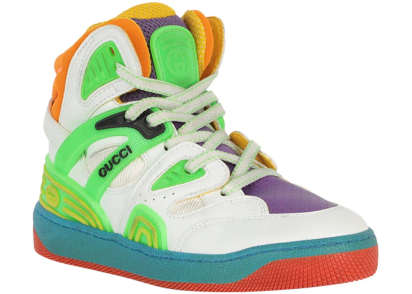 Gucci Basket High White Multi Kids