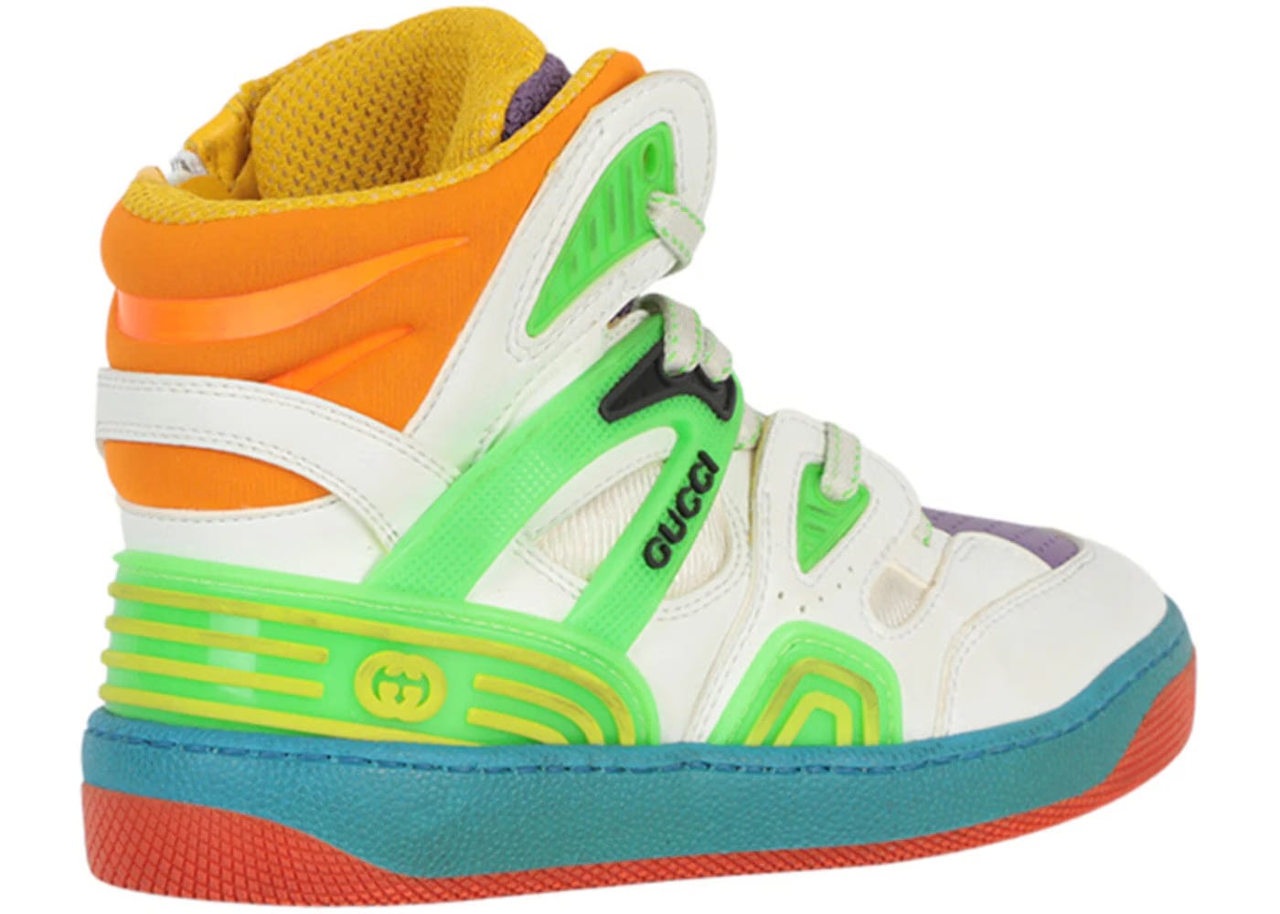 Gucci Basket High White Multi Kids
