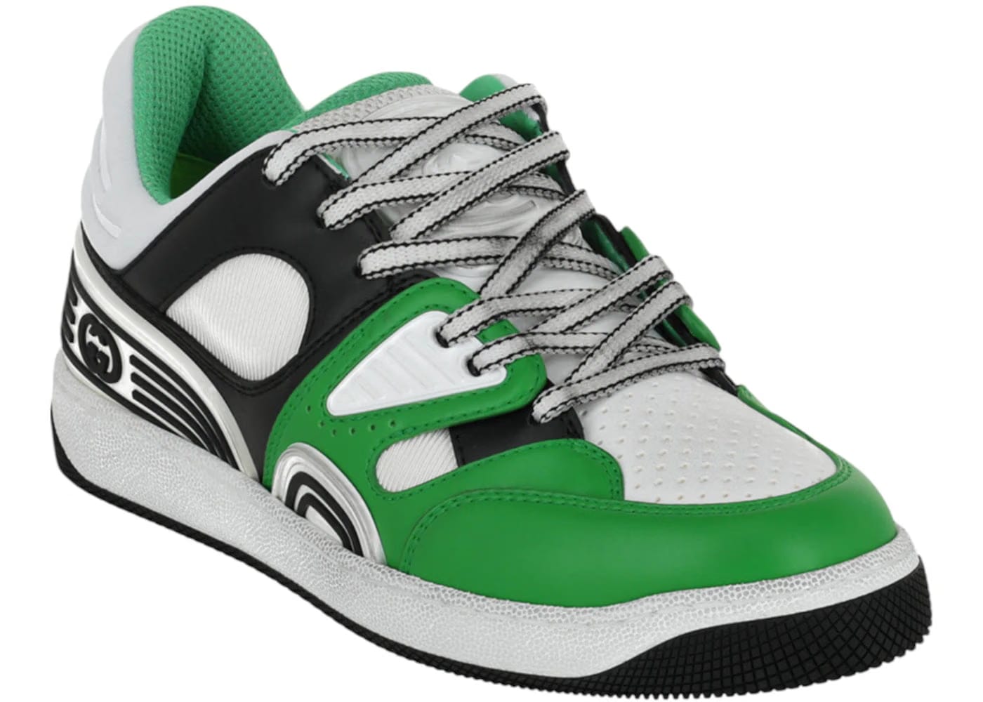 Gucci Basket Leather Low-Top Multi Womens