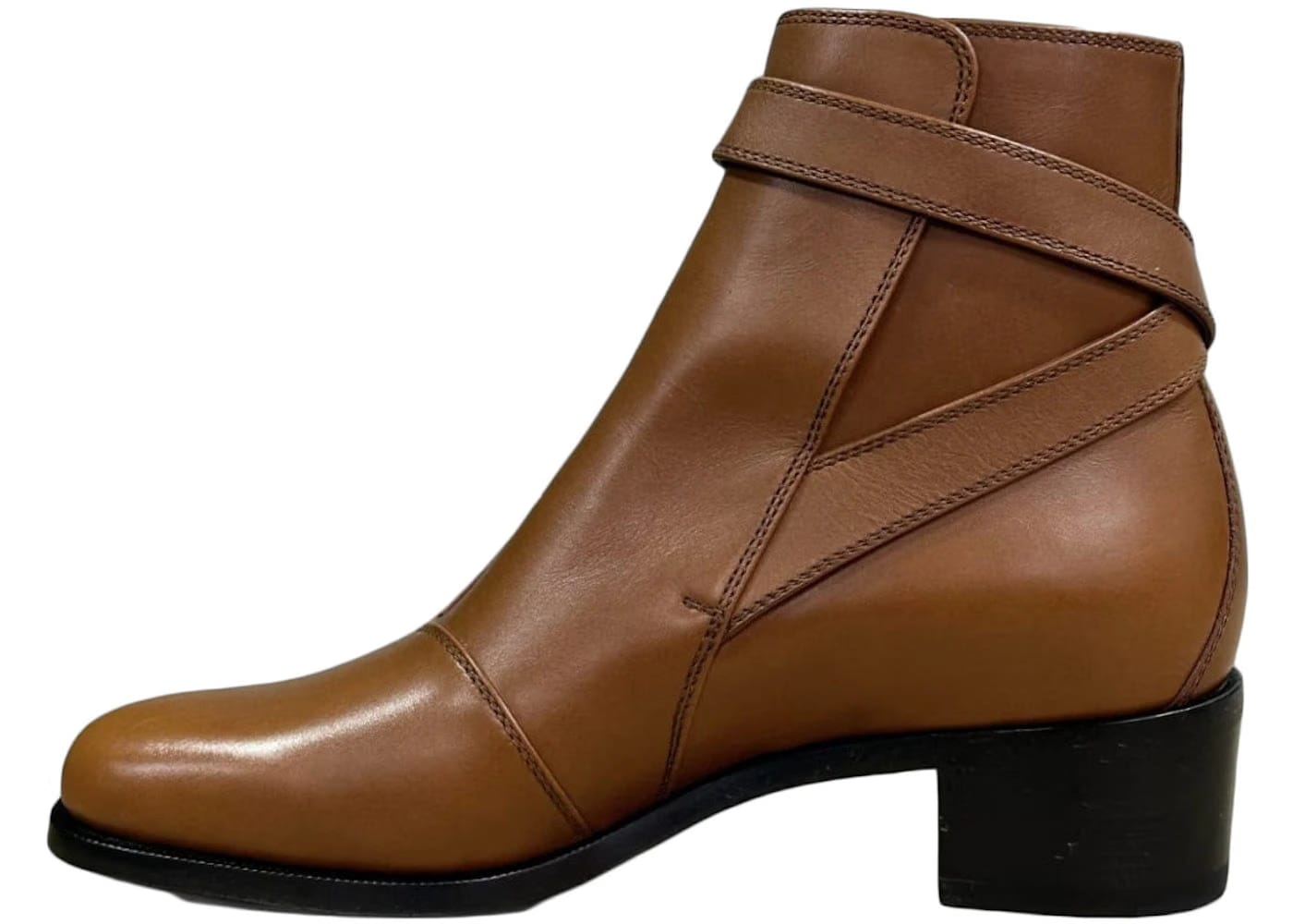 Gucci Buckled Ankle Boot Brown