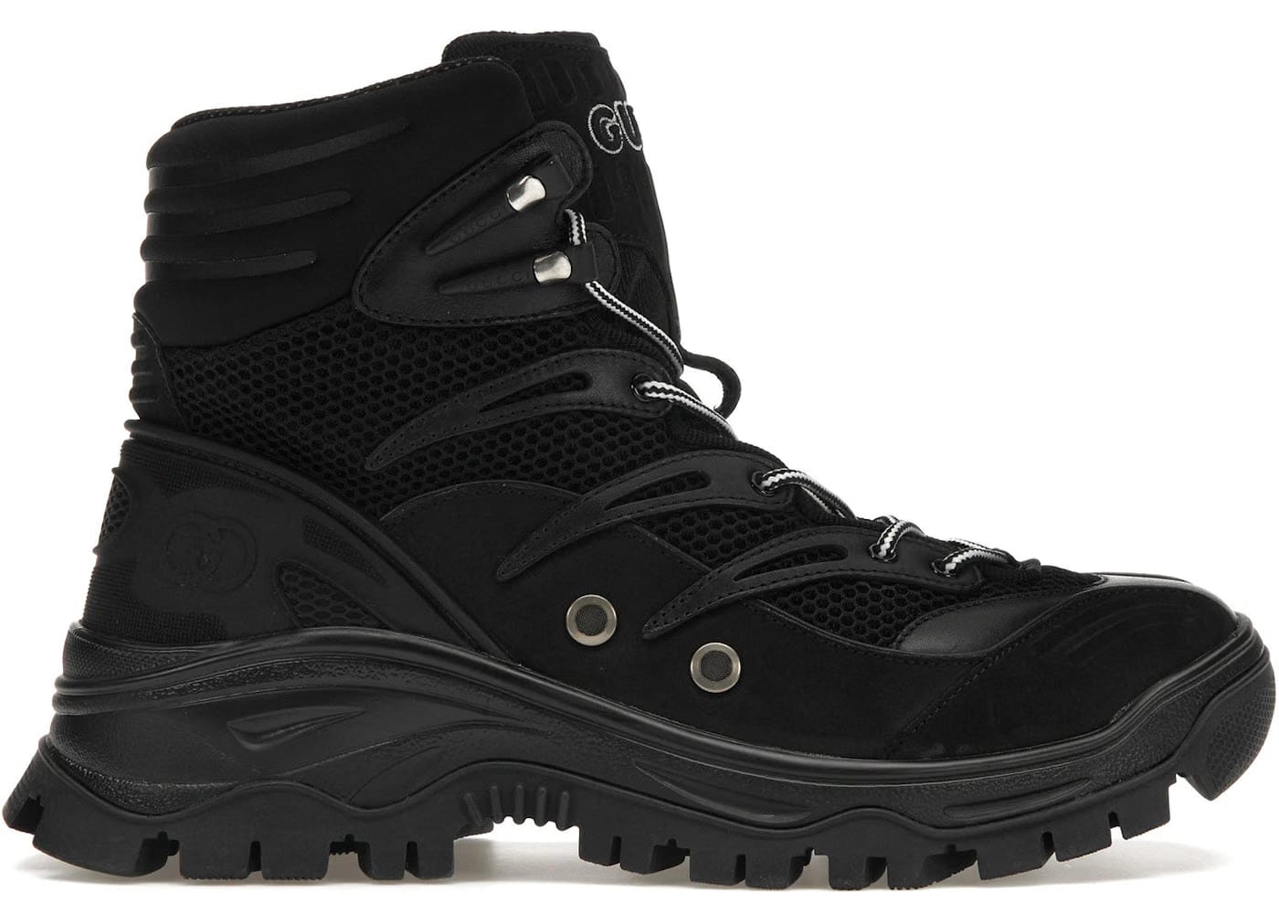 Gucci Lace Up Boot Black