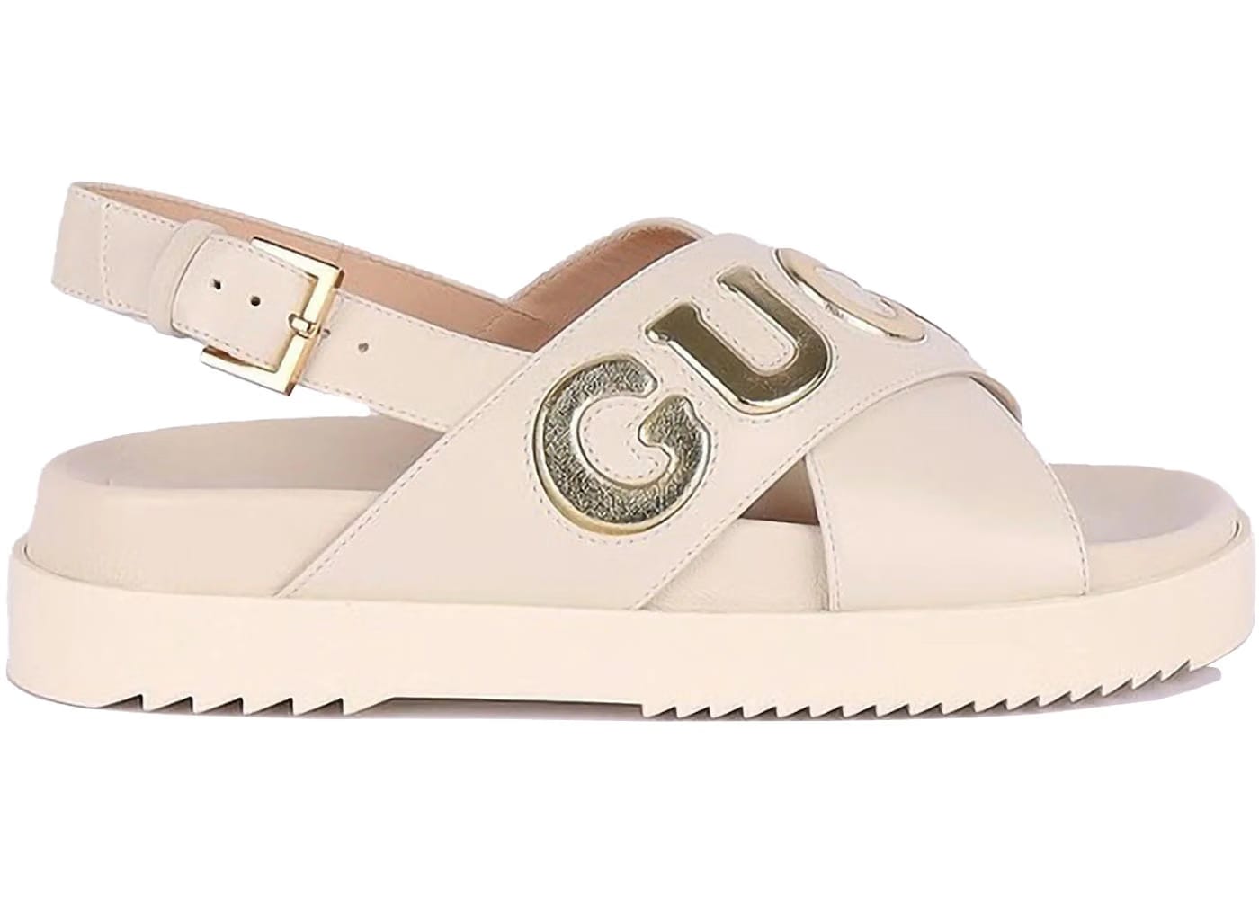 Gucci Crossover Sandal White Womens
