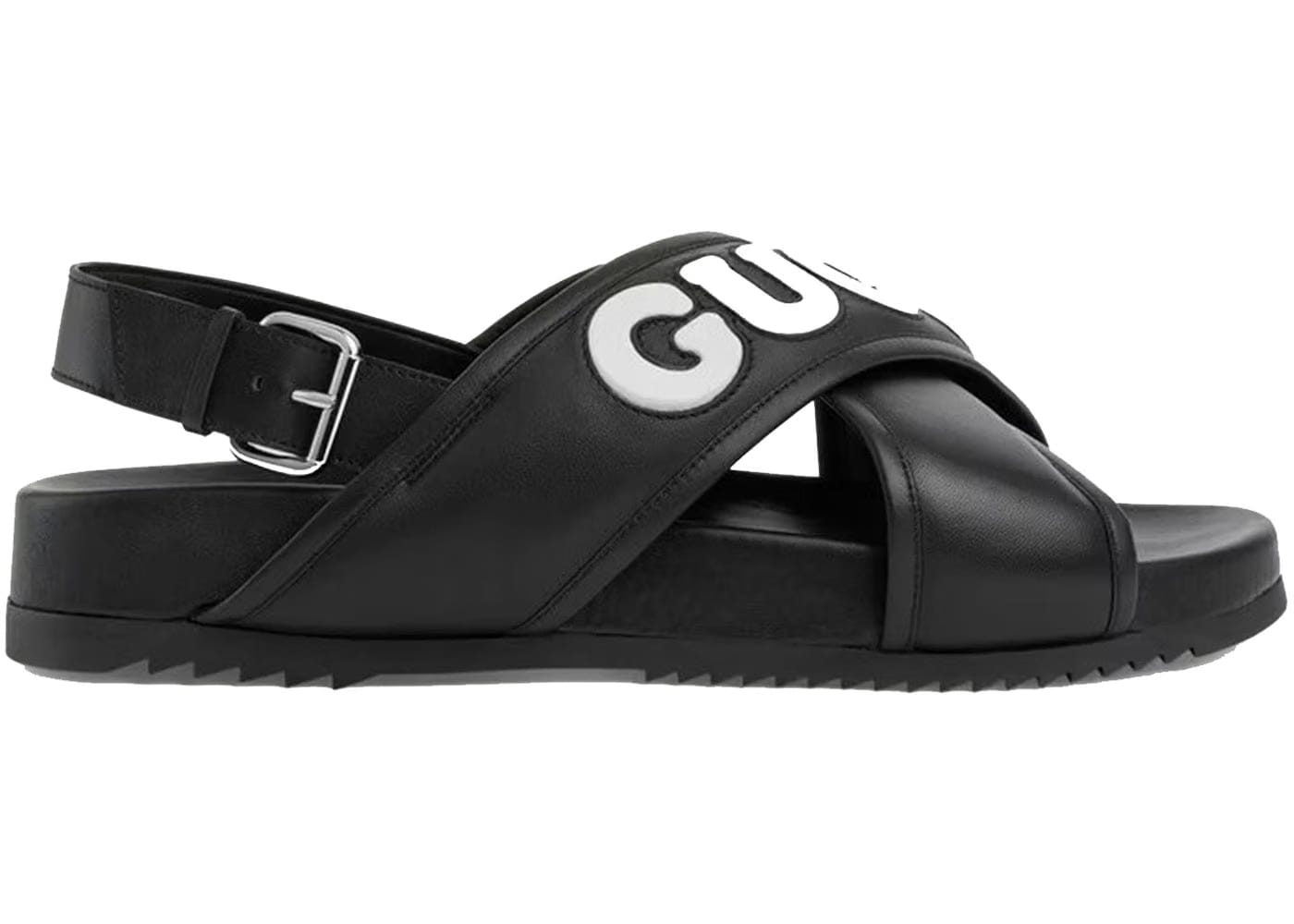 Gucci Crossover Sandal Black White