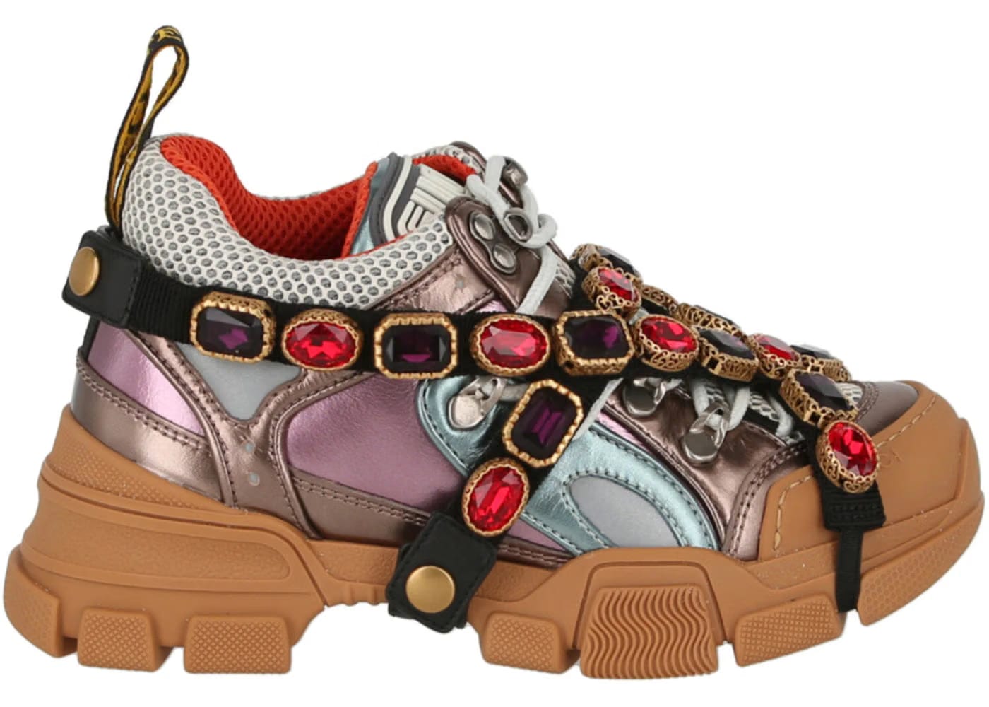 Gucci Flashtrek Crystal Metalic Womens