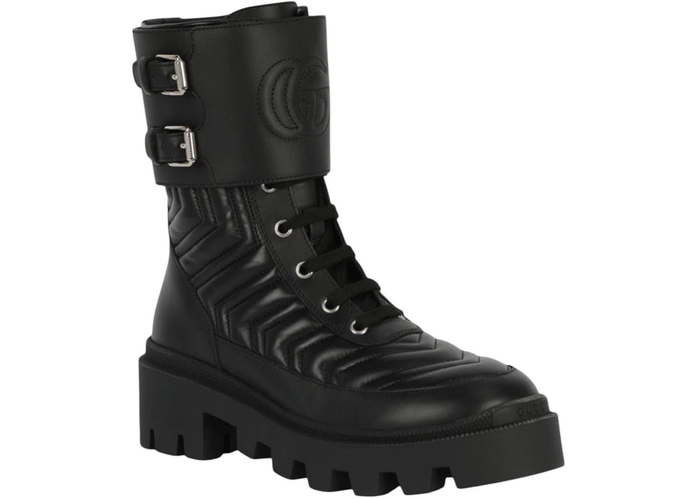 Gucci Wmns Leather Ankle Boot 'Interlocking G'