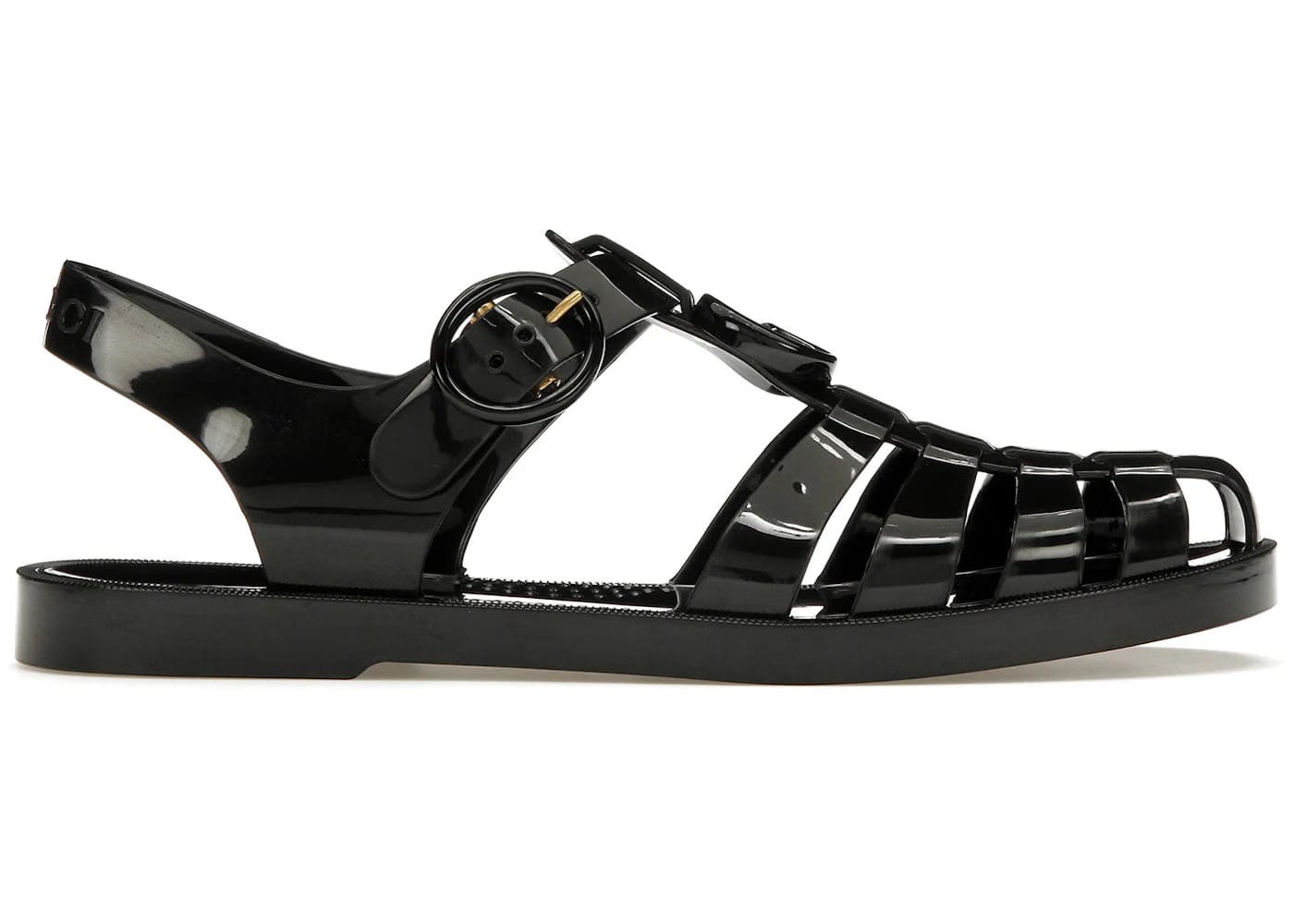 Gucci Gg Fisherman Sandal Black Womens