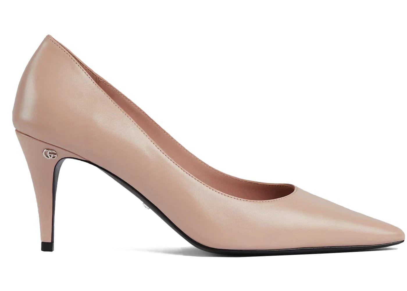 Gucci Gg Mid-Heel 75Mm Pump Light Pink Womens