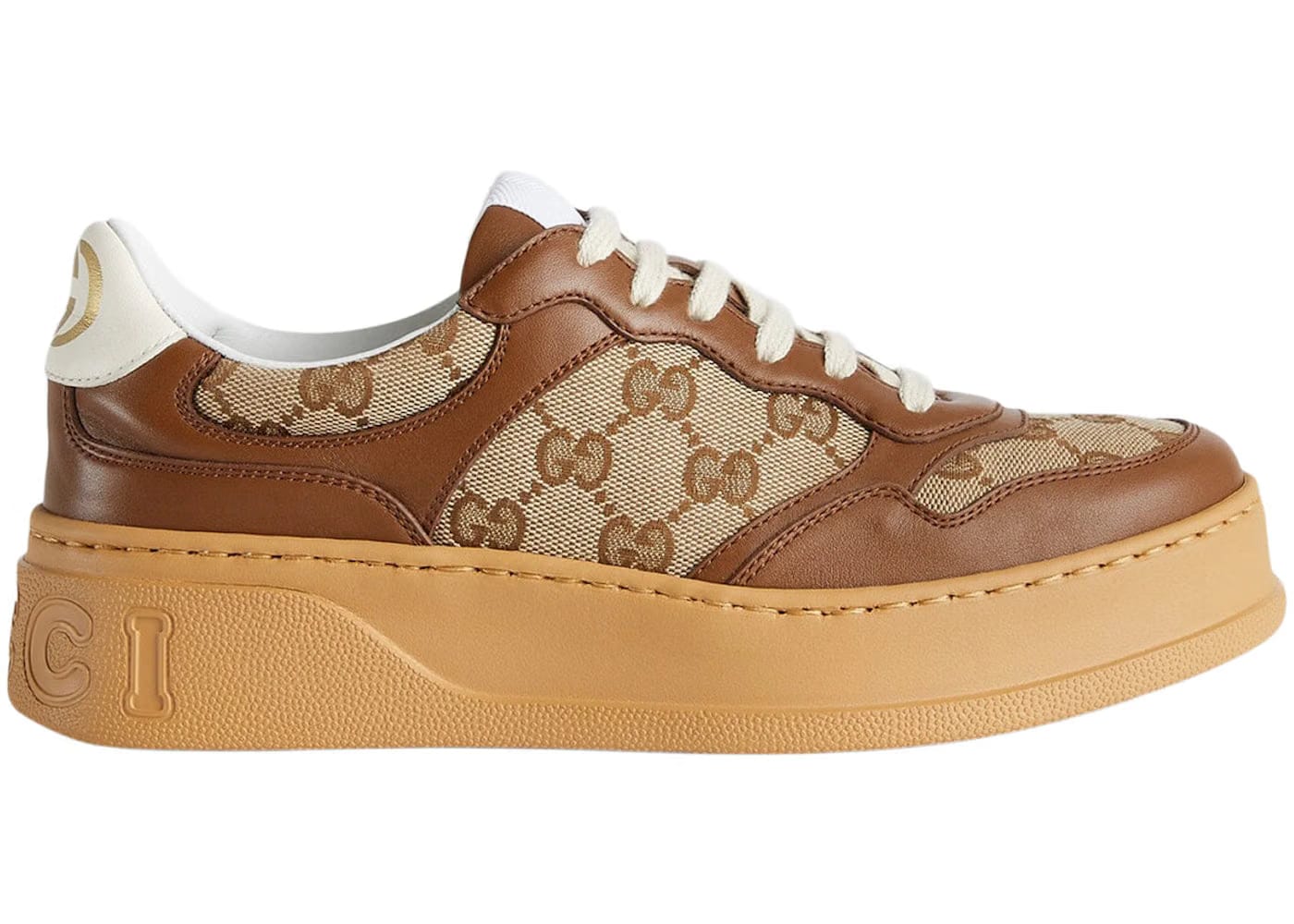 Gucci Gg Sneaker Gg Beige Ebony Womens