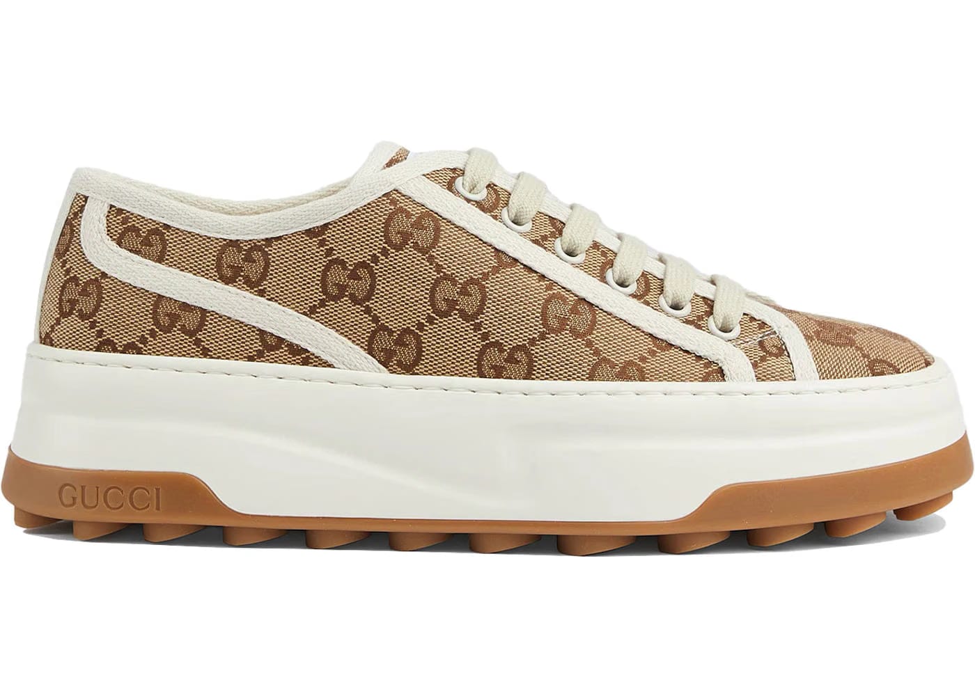 Gucci Gg Sneaker Interlocking G Beige Womens