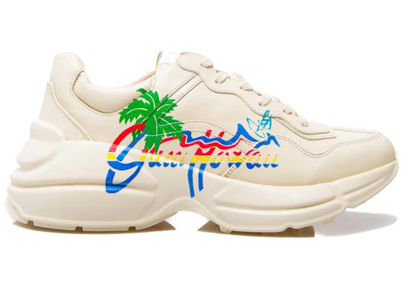 Gucci Hawaii Rhyton Beige Multi Womens