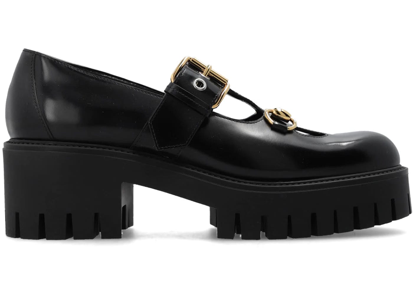 Gucci Horsebit Leather Loafers Black Womens