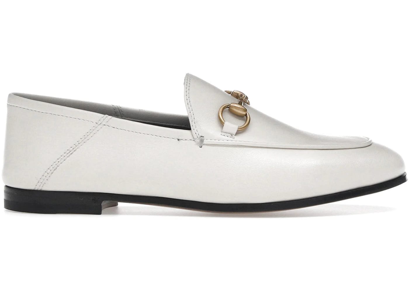 Gucci Horsebit Loafer Leather White Womens