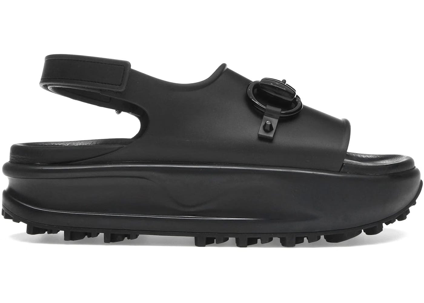 Gucci Interlocking G Platform Sandal Black