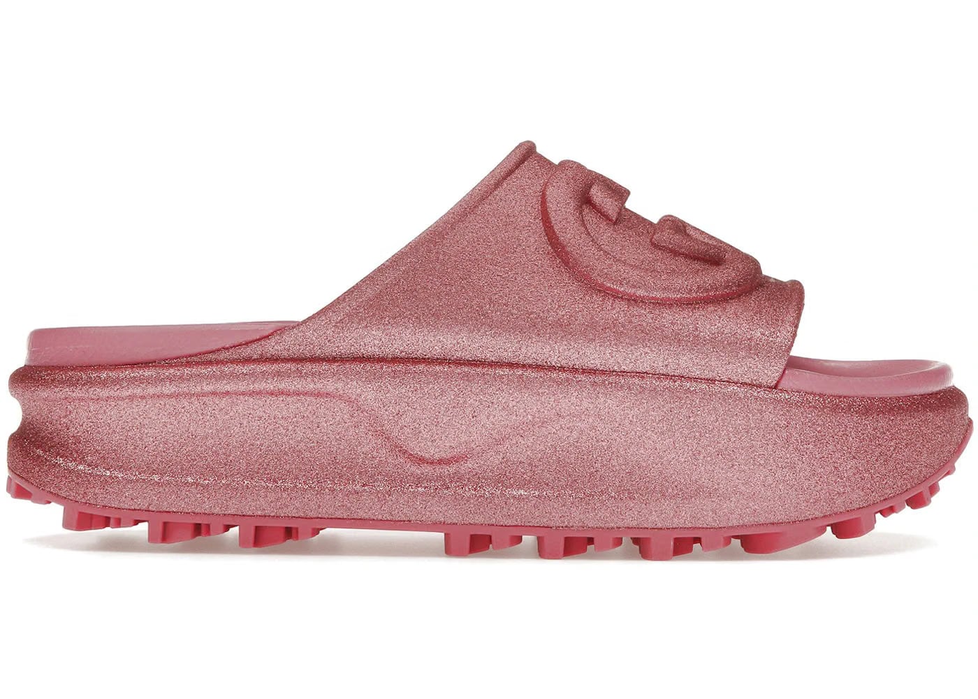 Gucci Wmns Slide Sandal 'Interlocking G - Metallic Rose Pink'