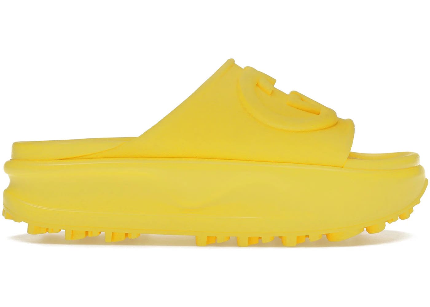 Gucci Interlocking G Slide Yellow Womens