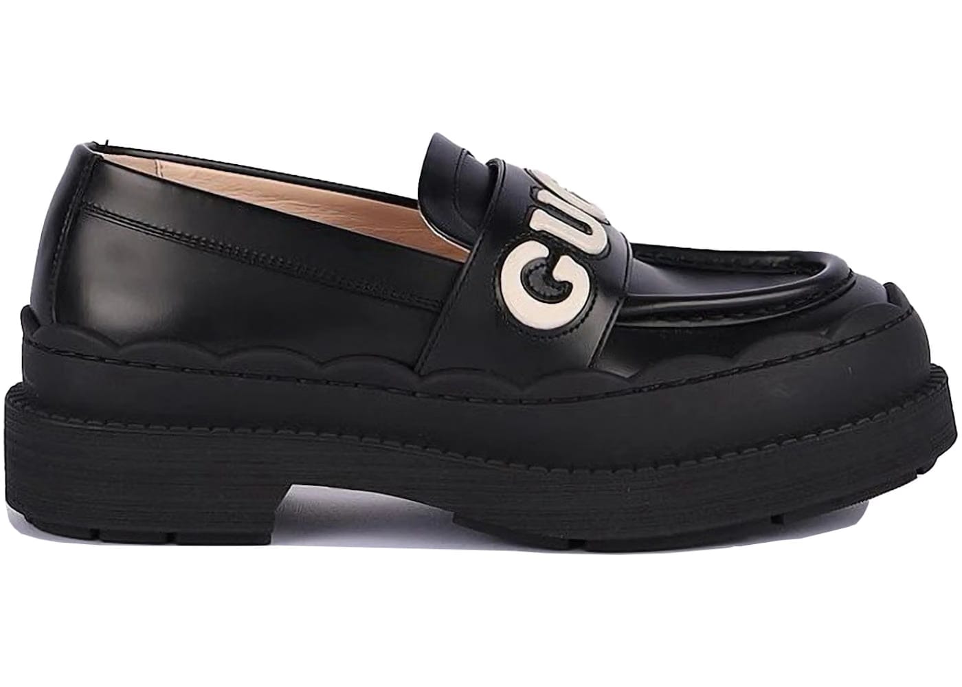 Gucci Leather Loafers Black Womens