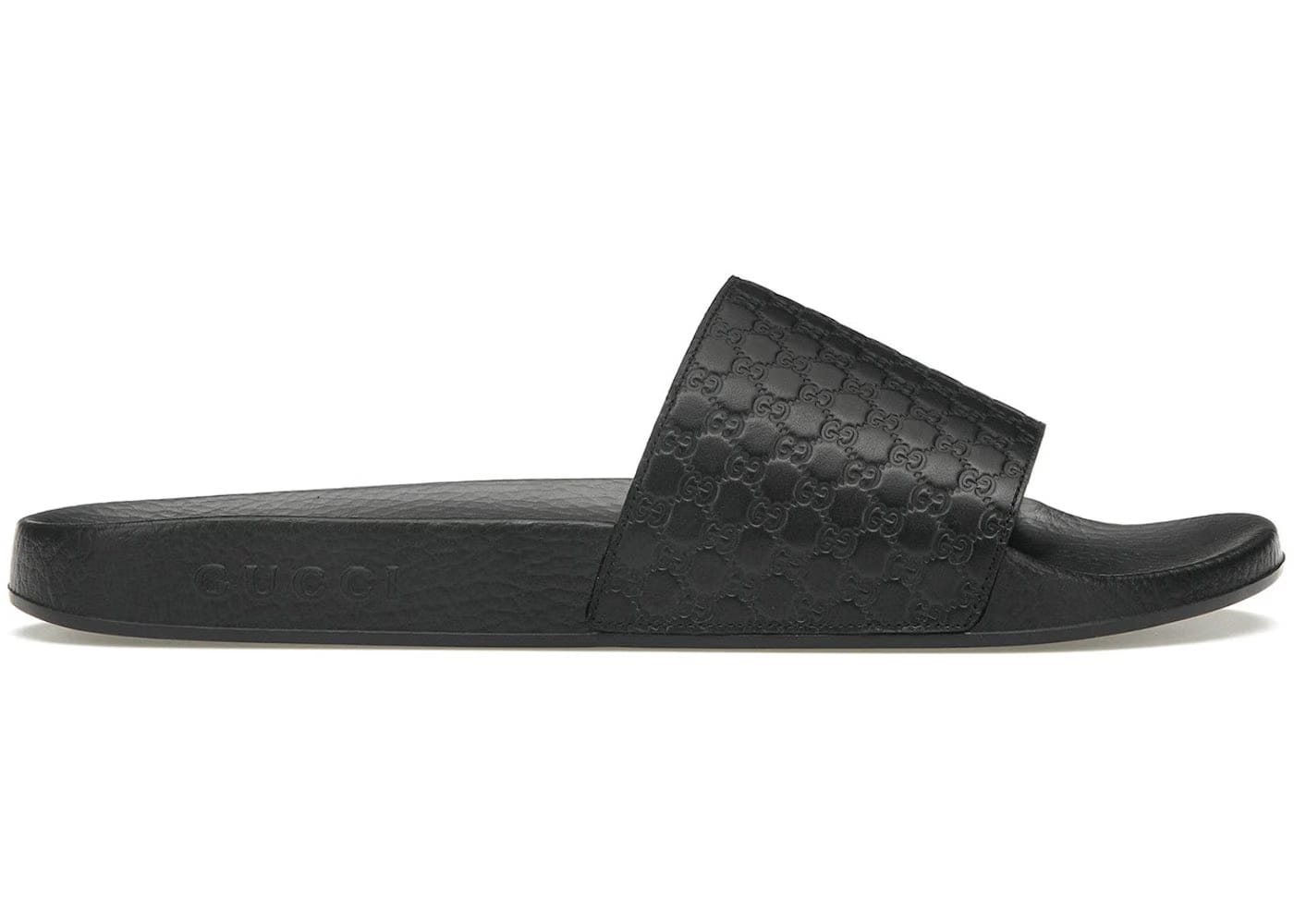Gucci Microguccissima Slide Black Womens
