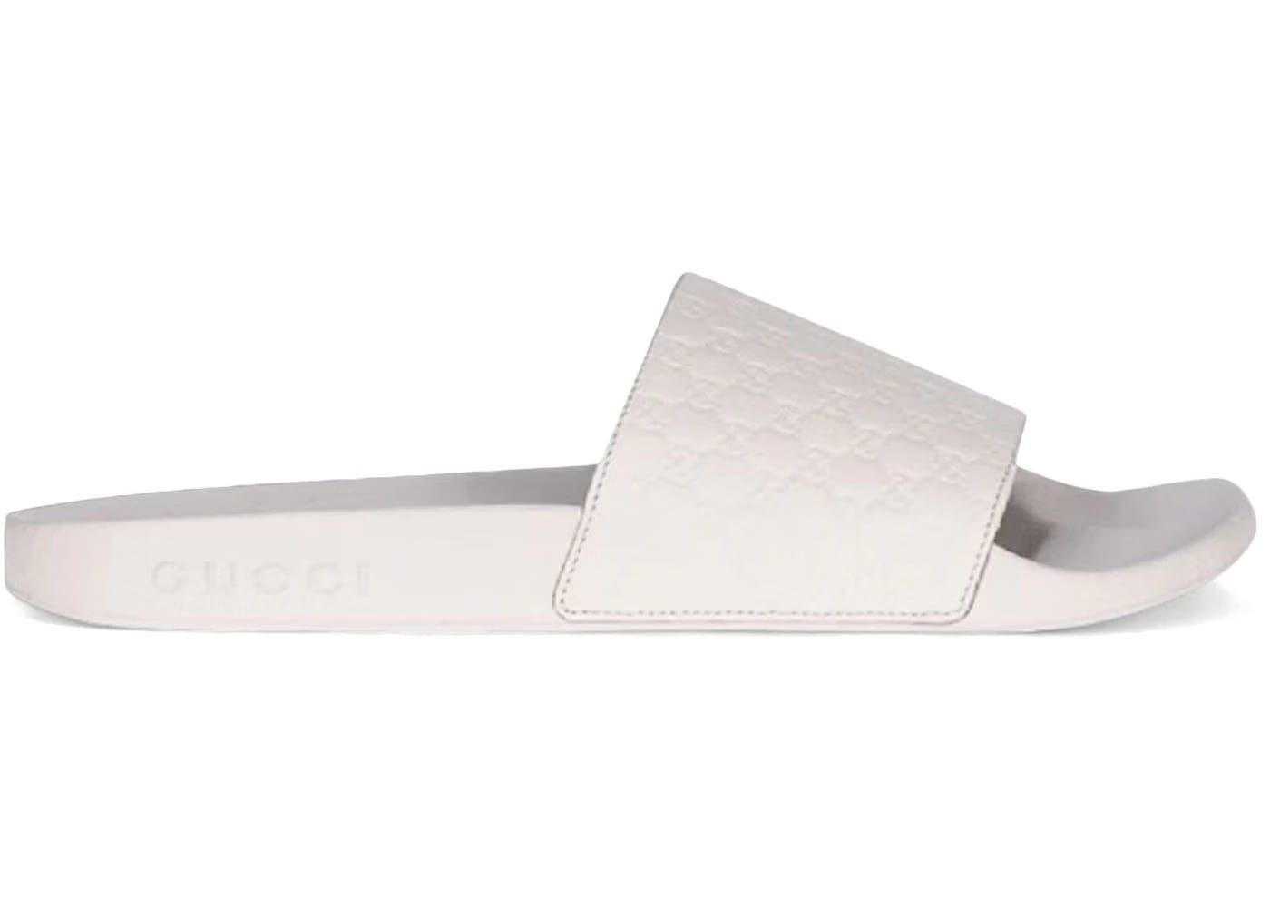 Gucci Microguccissima Slide White Womens
