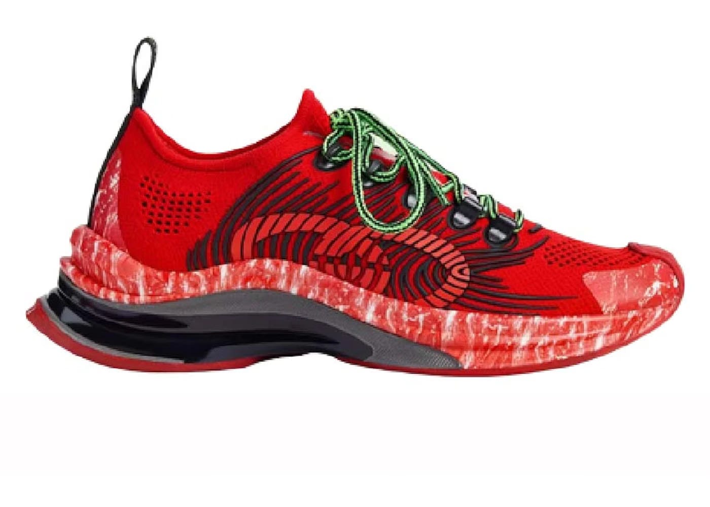 Gucci Monogram Sneakers Red Womens
