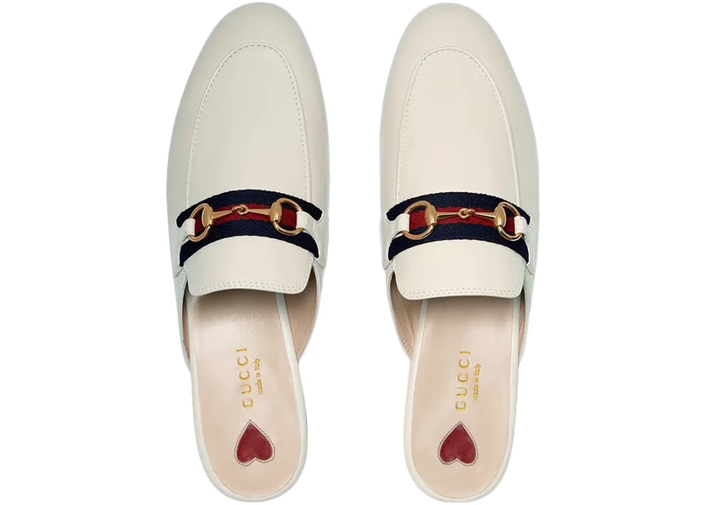 Gucci Princetown Slipper White Web Leather