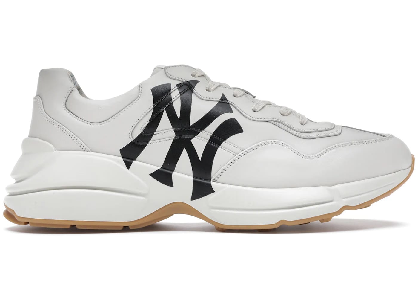 Gucci Rhyton Leather Sneaker NY Yankees